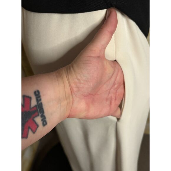 ZARA COLOR BLOCK ASYMMETRICAL STRAPLESS PARTY WEDDING PROM FANCY DINNER DRESS - Picture 4 of 5